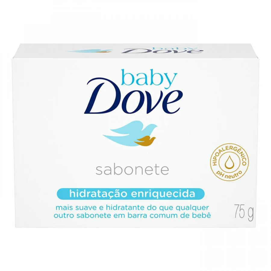 Sabonete Em Barra Baby Dove Hidratação Enriquecida 75g