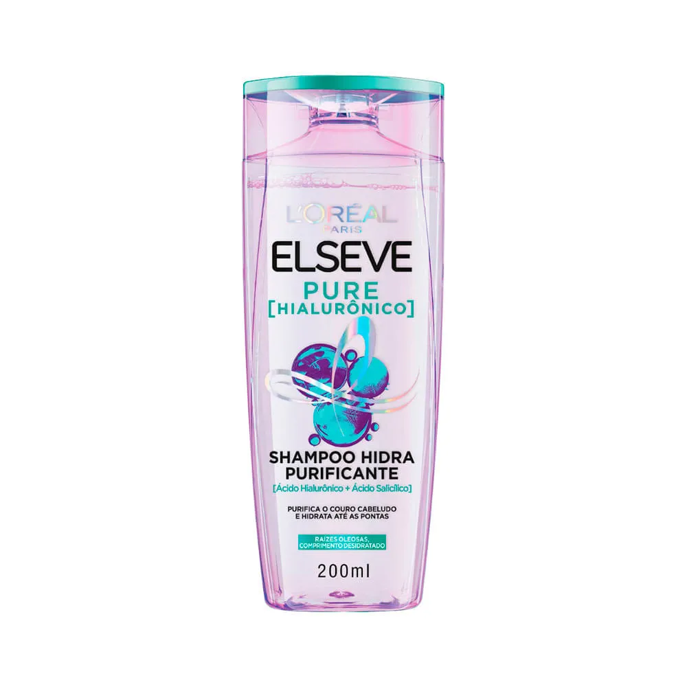 Shampoo Elseve 200ml Pure Hialuronico