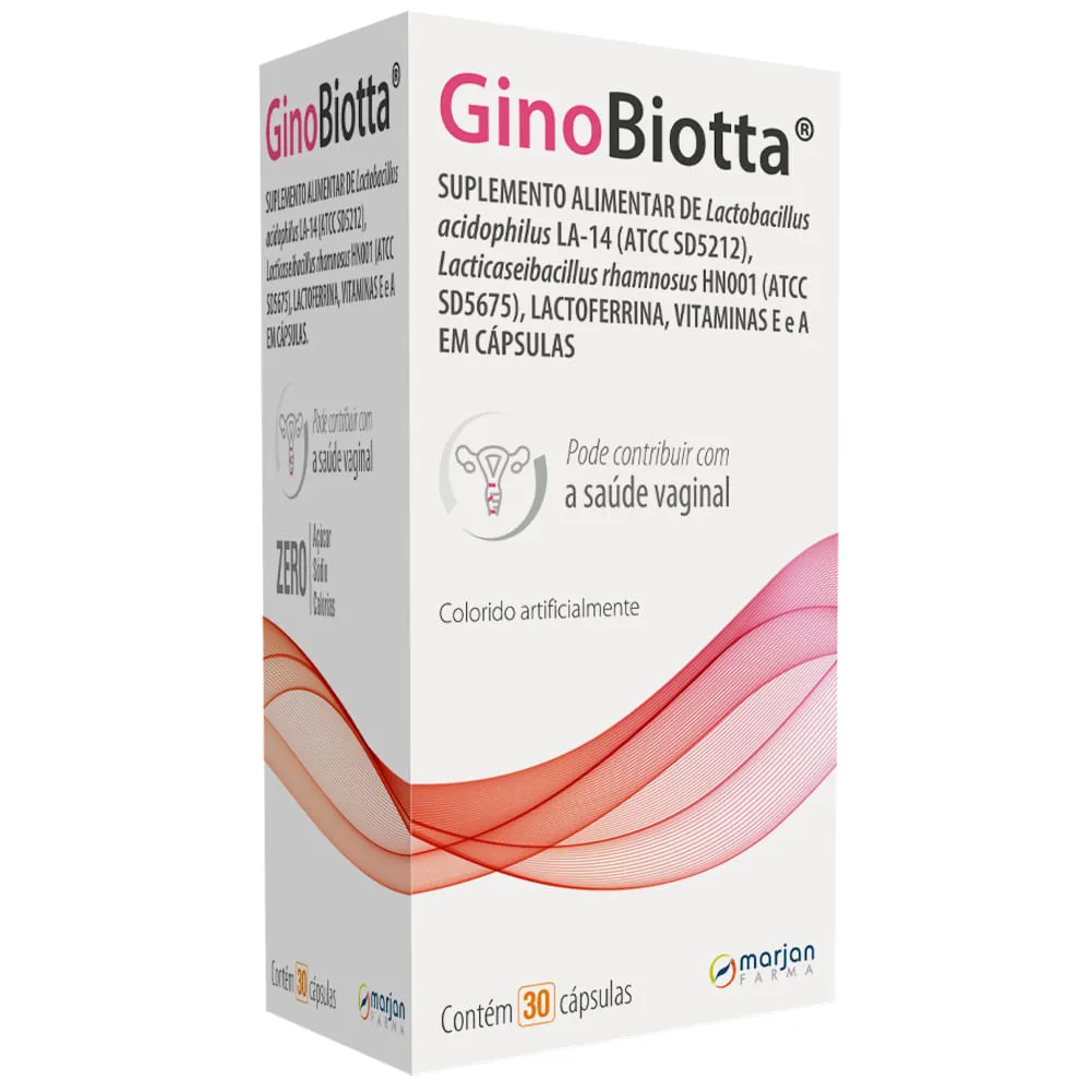 Suplemento Alimentar Ginobiotta Com 30 Capsulas Marjan