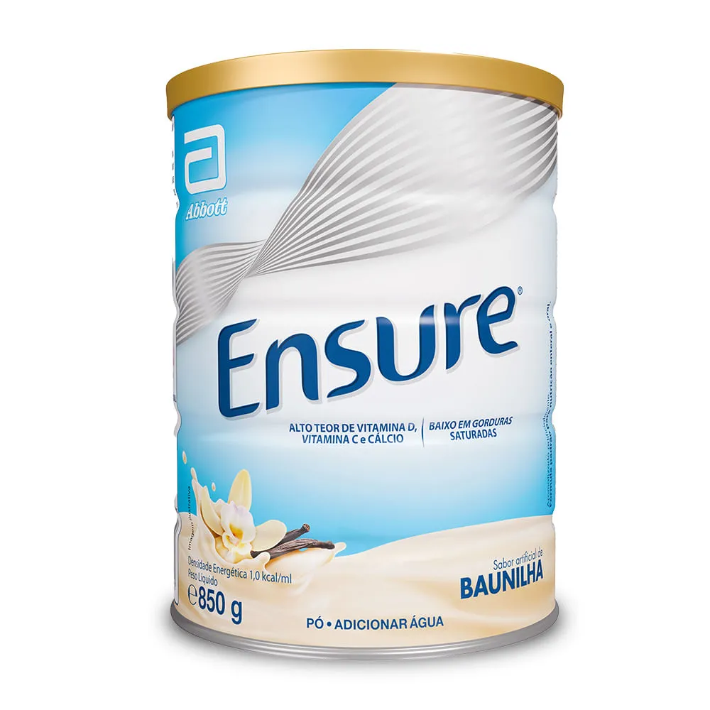 Suplemento Nutricional Em Pó Ensure Baunilha 850g
